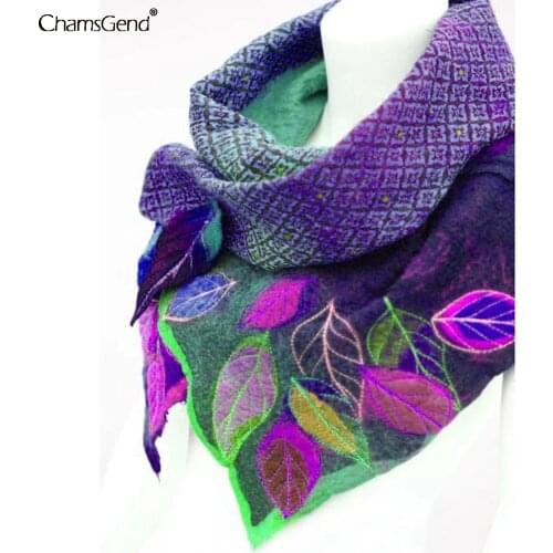 Elegant Lady 3D Leaf Printing Scarf Warm Neck Warmers Rings Women Winter Warm Scarves Neckerchief Wraps Shawls