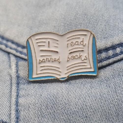 Enamel Pin Custom Book Brooch Lapel Pins Backpack Bag Cute Badge Jewelry Gifts For Kids/Women/Friends Brooches