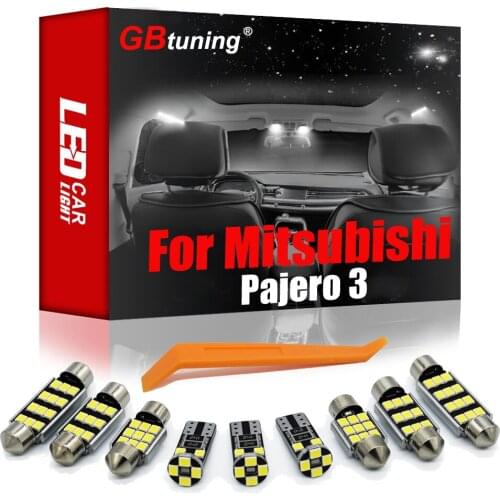 GBtuning Canbus LED 16Pcs For Mitsubishi Montero Shogun Pajero 3 V60 V73 V75 V77 (2000-2006) Car Indoor Lamp Interior Light Kit