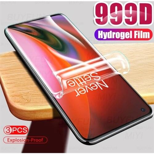 3PCS 999D Hydrogel Film For OnePlus One Plus Nord 2 5G Screen Protector Not Glass One More 1+Nord2 2021 Protective Film 6.43