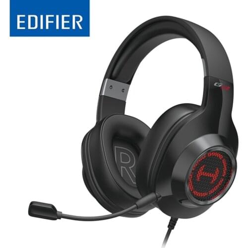 EDIFIER G2II Gaming Headset Virtual 7.1 Surround Sound Headphone RGB LED Light 50mm Driver Unit with Denoise Mic for PC Gamer