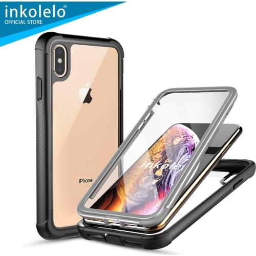 Inkolelo Apple iPhone X iPhone XS Case 360 Degree Full Body Protection Anti Scratch Shockproof Front and Back Protective Cover