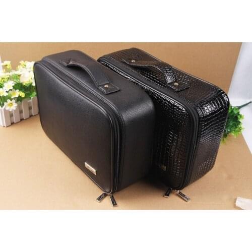 Hair Clipper tool case Hold Hair Dryer Insert bags Top Grade PU Leather Clapboard Barber Hairdressing Electric Hair scissors bag