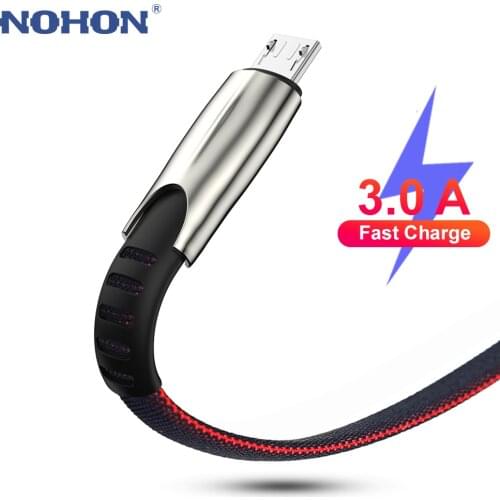 Micro USB Cable 3A Fast Data Sync Charging Cable For Samsung Huawei Xiaomi Redmi 4 Andriod Microusb Mobile Phone Cord Long 2m 3m