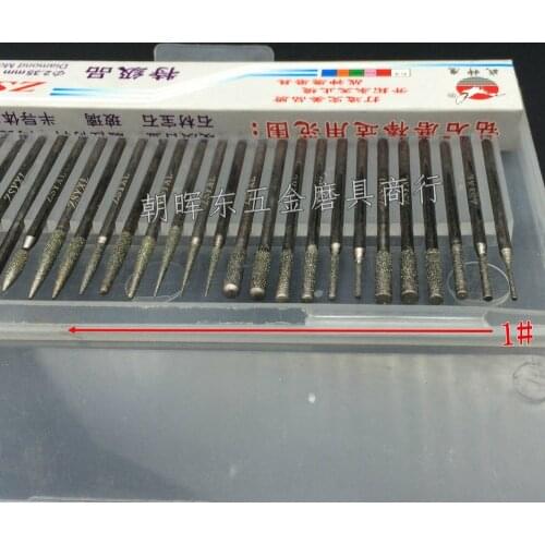 30pc/lot Electric Nail Art Machine 2.35mm shank Drill Bit Sets Diamond Burr For Milling Cutter Cleaning Manicure Nail Tools