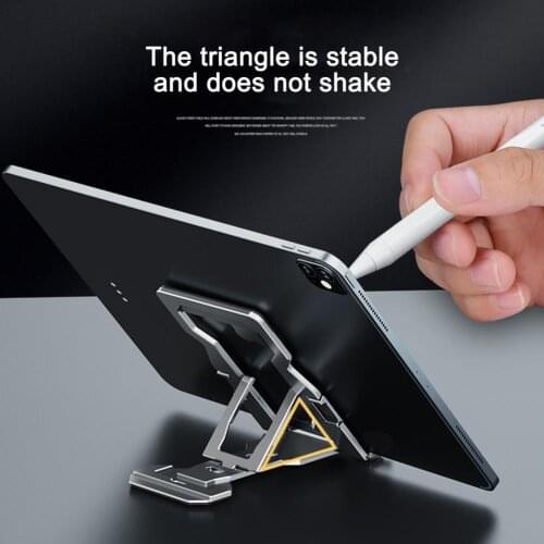 Reliable High-quality Aluminum Alloy Tablet Support Bracket Aluminum Alloy Mobile Phone Rack Anti-scratch for Desktop