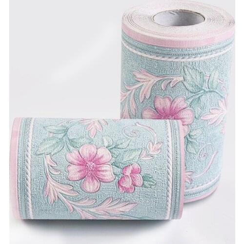 Wall Cloth Waist Line Wall Cloth Chinese Embroidery Splicing Seam Living Room Villa Wall Sticker Waist Line Decoration Self-adhe