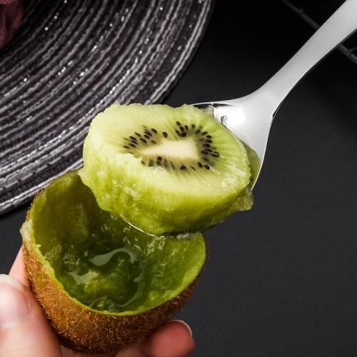 Stainless Steel Grapefruit Scraper Spoon Serrated Sawtooth Edges Long Handle Kitchen D1