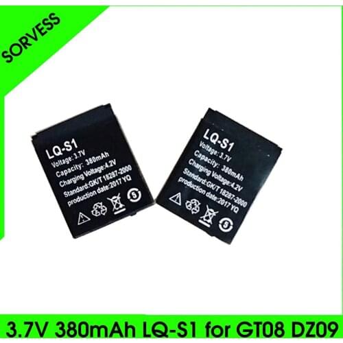 Sorvess 1-5PCS 3.7V 380mAh Rechargeable Li-ion Lithium Polymer Battery Backup Repacement For DZ09 GT09 A1 W8 V8 X6 Smart Watch