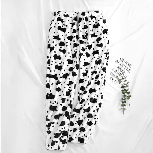 Pajama pants women large size coral velvet trousers autumn winter flannel home women warm pants thick loose velvet home pants