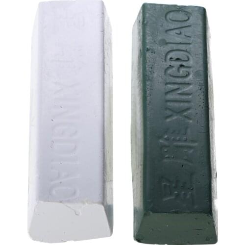 2pcs/set Metal Leather Strop Sharpening Polishing Paste Compounds for Steel Hard Metals Abrasive Accessories 112*34*25mm