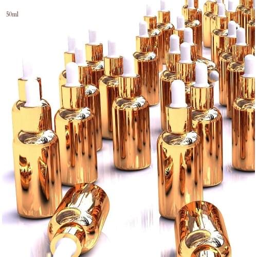 50ml empty glass dropper bottles essential oils refillable cosmetics bottles makeup containers makeup storage