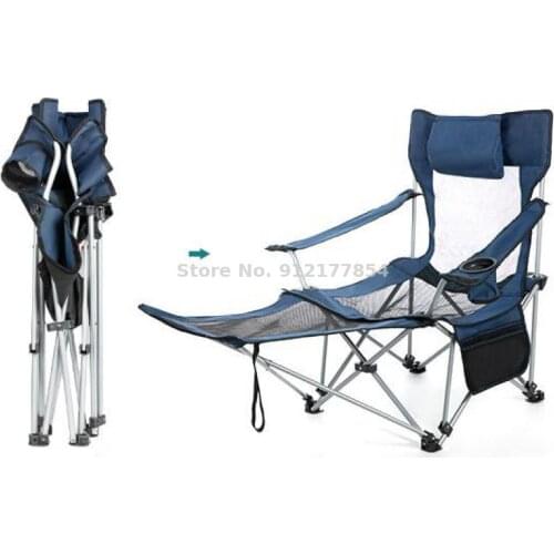 Folding Chair Portable Outdoor Camping Multifunctional Nap Fishing Simple And Portable Horse Back Chair