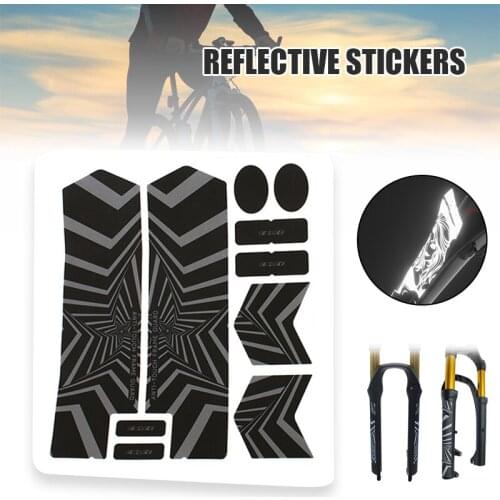 Reflective Wheel Sticker Waterproof for Night Riding Safety Warning Mountain Bike Accessories SAL99