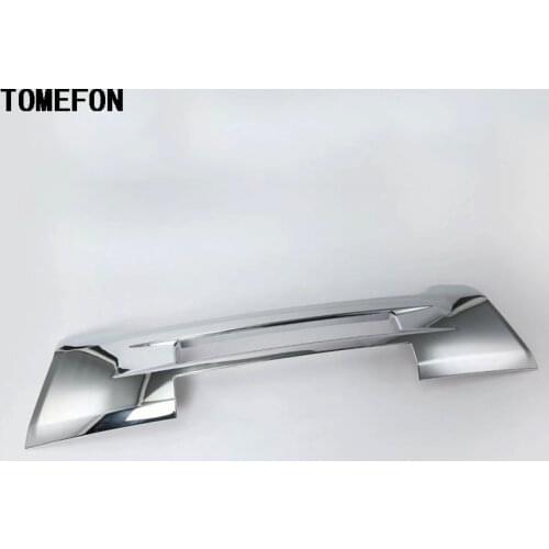 TOMEFON ABS Chrome Front Head Grill Grille Bottom Decoration Strip Auto Accessories 1Pcs For Mitsubishi Outlander 2016 2017 2018