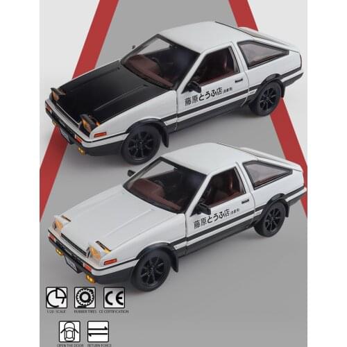 TOYOTA AE86 Drift Initial D Best Gifts For Boyfriend MINIAUTO Simulation Exquisite Diecasts Toy Vehicles 1:20 Alloy Car Model
