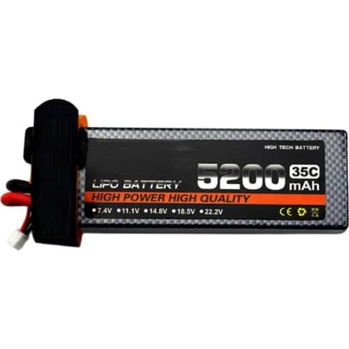 5200mah 2s 7.4v 35c high remote rate racing car power LIPO battery model aircraft battery li-poly battery rechargeable fpv power