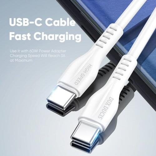 Type C to Type C 60W Fast Charging For iPhone iPad Huawei Xiaomi Samsung OnePlus Microsoft Dell Lenovo USB Cable Data kabel