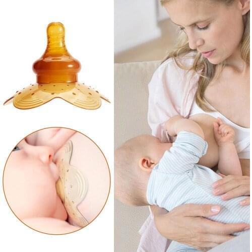 Natural Fit Silicone Nipple Shield Protector Maternity Breastfeeding Flower Shape Nipple Protection Cover