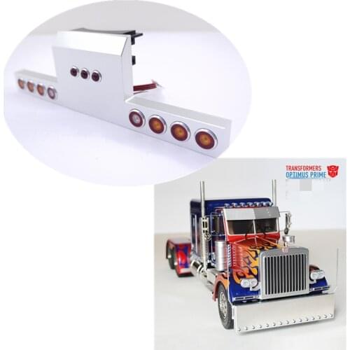 1/14 Rc Trucks Tamiya King Hauler Metal Tail Lights LED Lamp For Remote Control Toys 6X4 Tractor Trailer 56301 56344 Option Part
