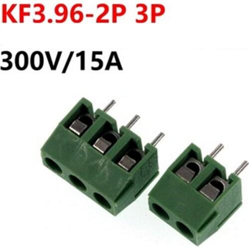 20pcs/lot 3.96MM Pitch Connector Terminal KF3.96-2P KF3.96-3P 300V 15A splice