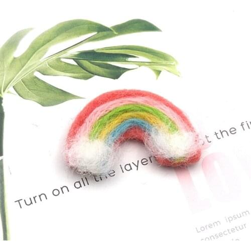 2021 New 5 Pcs DIY Handmade Baby Felt Rainbow Home Party Decorations Photography Props