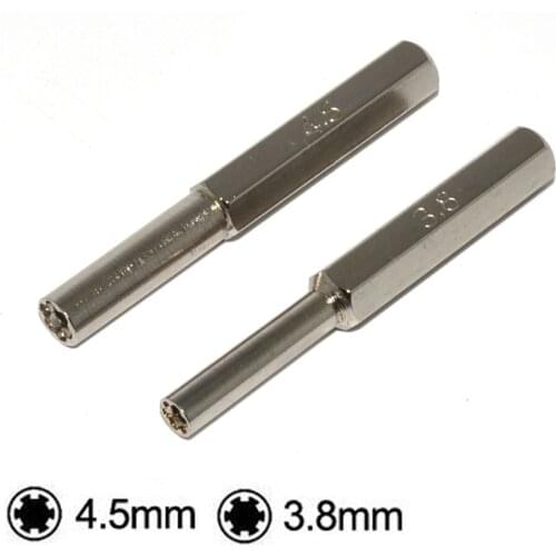 500pcs 3.8mm and 4.5mm Gamebit Hex Tool Bit Screwdriver for FC/NES