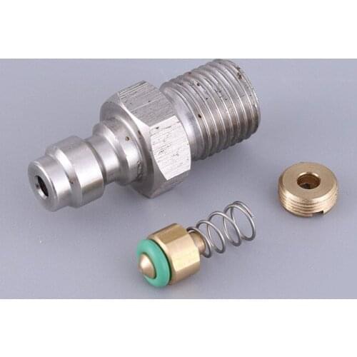 8mm Quick Connect Male Connector Stainless Steel Male Connector with Check Valve Male Connector High Pressure Air Pump