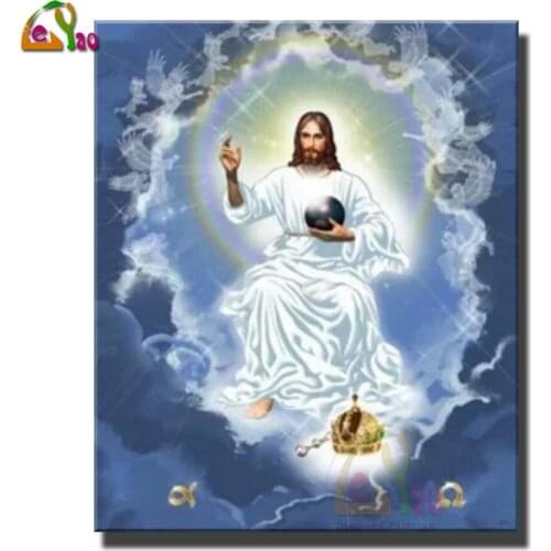 Lord And Master Jesus Diamond Painting 5D Diamond Embroidery Religion Cross Stitch Rhinestones Handmade Hobby Gift Home Decor