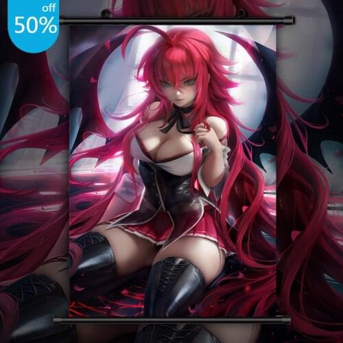 High School DxD Rias Gremory Anime Posters Canvas Painting Wall Decor Poster Wall Art Picture for Living Room Decor Home Decor