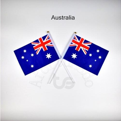 Australia Aussie Australian flag Banner 14*21cm hand waving National flag Home Decoration flag banner