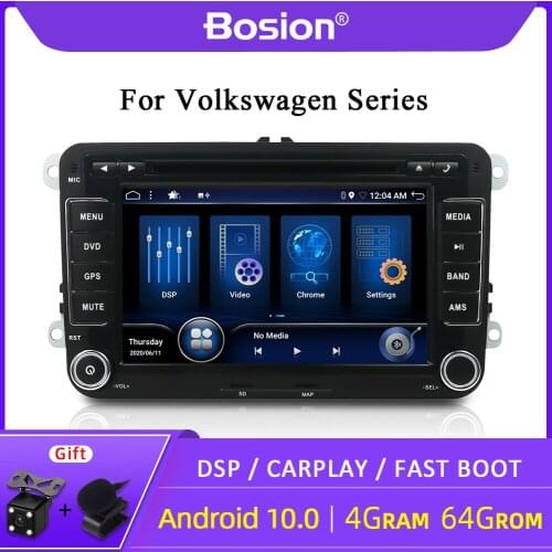 Bosion Android 10 Car DVD Radio Multimedia Player For VW/Volkswagen/Golf/Polo/Tiguan/Passat/b7/b6/SEAT/leon/Skoda/Octavia DSP