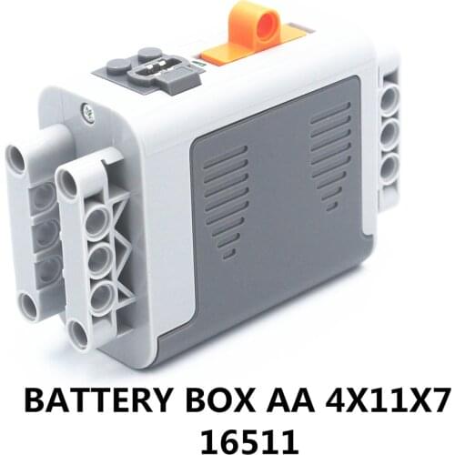 MOC Building Block Technical Parts 1pcs Power FunctionsBATTERY BOX AA 4X11X7 compatible with lego For boys toy (16511) ETFOM