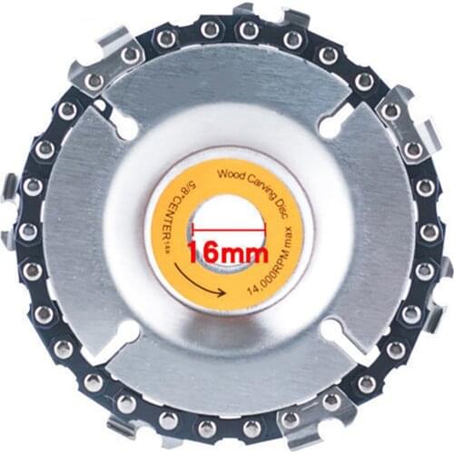 Wood Carving Chain Disc Saw Disc Chain Cutting Blade Wood Carving Saw Disc Sculpting Shaping Cutting Wheel with Teeth SCIE999