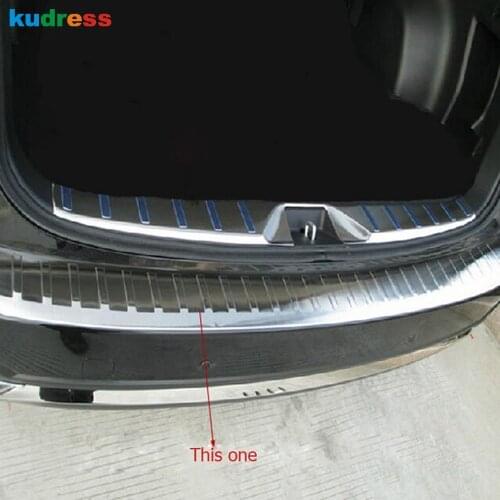 For Subaru Forester 2013 2014 Stainless Steel Outer Rear Trunk Bumper Cover Trim Protector Guard Plate Car Styling Accessories
