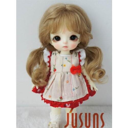 JD426 1/12 1/8 1/6 Cute Long mohair BJD doll wig Long soft wave doll hair Size 4-5inch 5-6inch 6-7inch fashion doll accessories