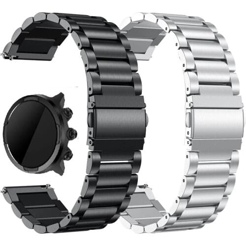 24mm Metal Watchband For Suunto TRAVERSE Series Alpha Spartan sport Suunto 9/baro Watch Strap Essential Band Black