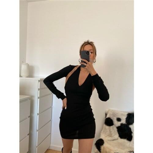 Модные трикотажные платья Momoluna China At AliExpress