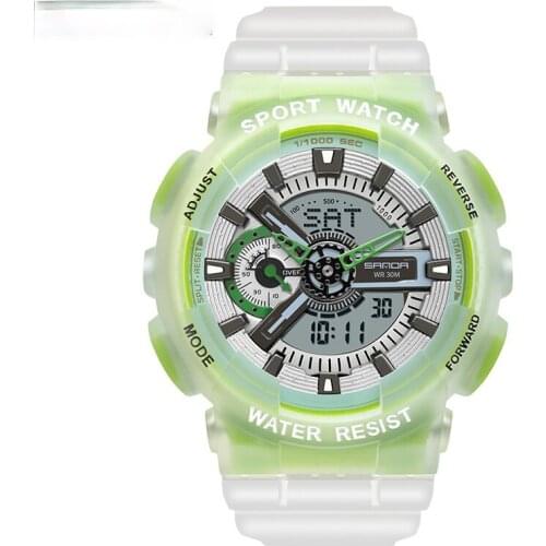 The new 3029 watch luminous waterproof character electronic fluorescent casing mens watch