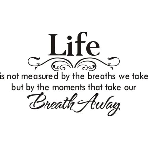 Life art rumors Living Room bedroom 3D Vinyl Wall Decal Wall Lettering Art Words Wall Sticker Home Decor Decoration