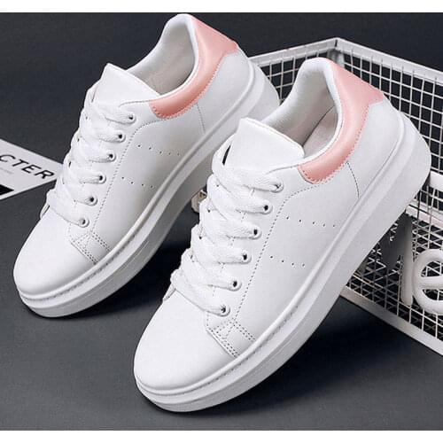 Autumn Women Platform White Sneakers 2020 Comfort Trainers Ladies Trendy Shoes Tenis Casual feminino Womens Sports Luxury Shoes