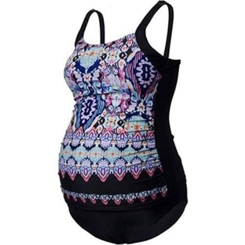 Sandy Swimwear MATERNITY Women Beachwear 2020 Printing Floral Pregnant Woman Swimming Suit 2Pcs Pool FEMALE Swimsuits Tankinis