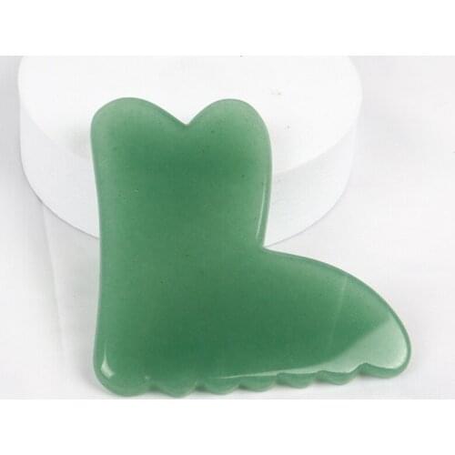Jade Butterfly Sawtooth Face Gua Sha Tool Natural Aventurine Crystal Stone Skin Care Massage Body Massager Health Beauty Product