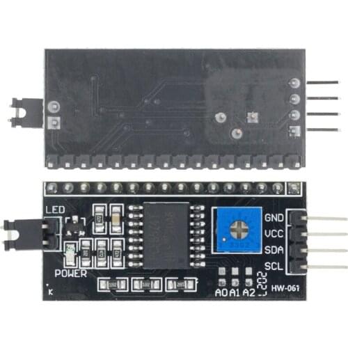 10pcs/lot PCF8574 IIC I2C TWI SPI Serial Interface Board Port 1602 2004 LCD LCD1602 Adapter Plate LCD Adapter Converter Module