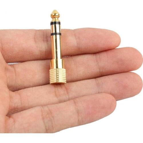 Dropship! High Performance Electric Supplies Headphone Audio Cable Adapter Stereo Plug 6.35mm 1/4'' Male To 3.5mm 1/8'' Female