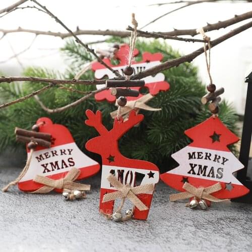 Christmas decorations wooden pendant Christmas tree decorations small gifts christmas decorations for home christmas craft