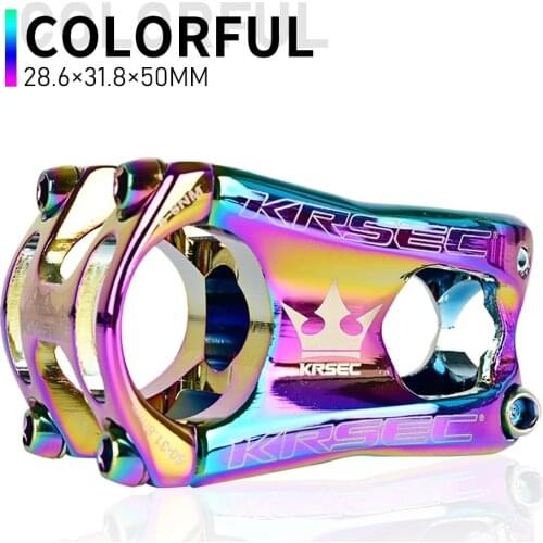 KRSEC 31.8*28.6*50mm MountainBike Cycling Aluminium Alloy Handlebar StemCNC Bicycle Stem MTB Cross Country Road Bike Accessories