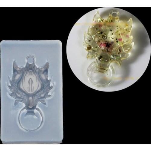 Mini Size Beast-head Knockers Pendant Silicone Resin Mold Jewelry Making Tools Dried Flower Resin Decorative DIY Hand Crafts