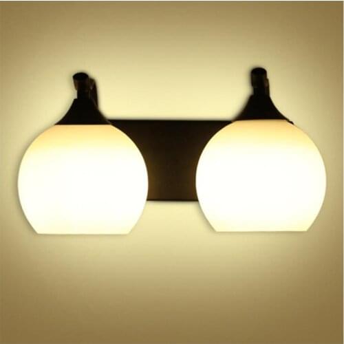LED wall lamp modern minimalist living room bedside lamp double head Wall lamp mirror headlights stairs aisle lamp