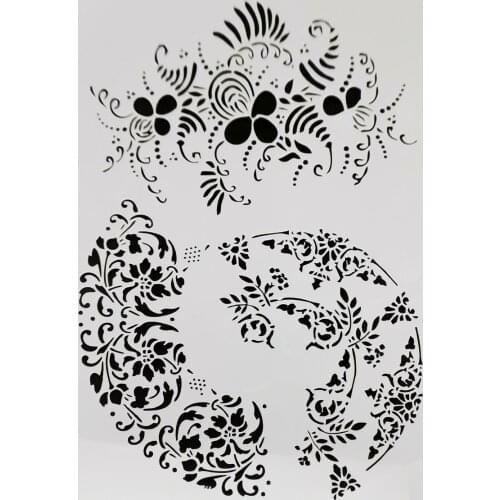 Flower Layering Stencils Drawing Color Spray stencil DIY Scrapbook photo album Decorative Embossing DIY Card Crafts